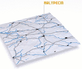 3d view of Malý Pěčín