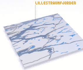 3d view of Lille Straumfjorden