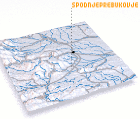 3d view of Spodnje Prebukovje