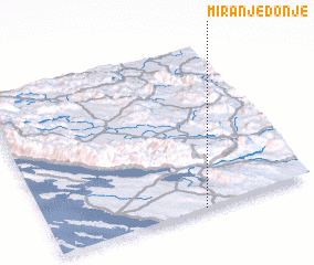 3d view of Miranje Donje