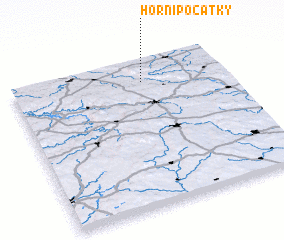 3d view of Horní Počátky