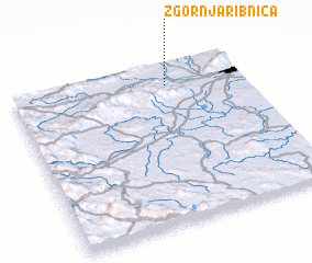 3d view of Zgornja Ribnica