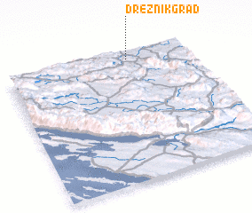 3d view of Drežnik Grad