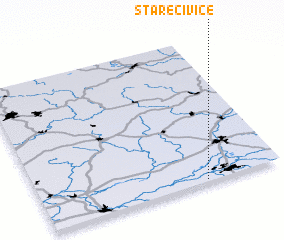 3d view of Staré Čívice