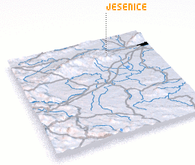 3d view of Jesenice