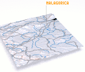 3d view of Mala Gorica