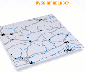 3d view of Vysoká nad Labem