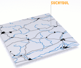 3d view of Suchý Dŭl