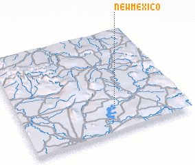 3d view of New Mexico