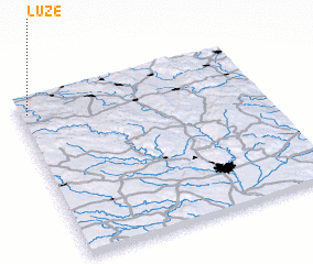 3d view of Luže