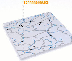 3d view of Žďár nad Orlicí