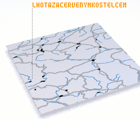 3d view of Lhota za Červeným Kostelcem