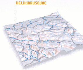 3d view of Veliki Brusovac