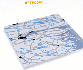 3d view of Östra Ryd