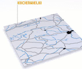 3d view of Kocień Wielki