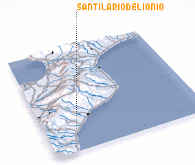 3d view of SantʼIlario del Ionio