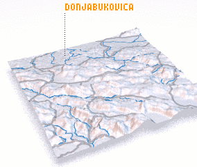 3d view of Donja Bukovica