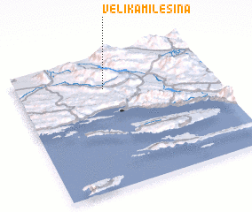 3d view of Velika Milešina