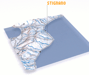 3d view of Stignano
