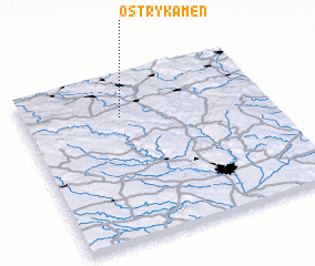 3d view of Ostrý Kámen