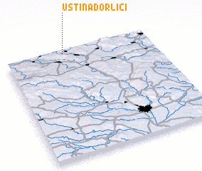 3d view of Ústí nad Orlicí