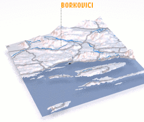 3d view of Borkovići