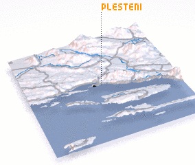 3d view of Plešteni