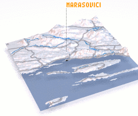 3d view of Marasovići