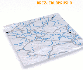 3d view of Brezje Dubravsko