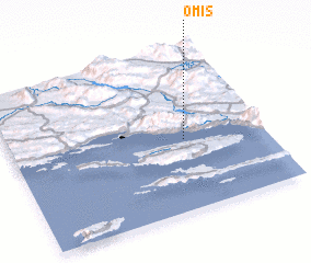 3d view of Omiš