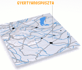 3d view of Gyertyánospuszta