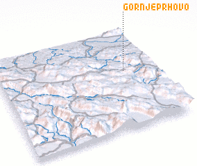 3d view of Gornje Prhovo