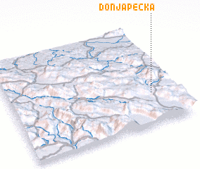 3d view of Donja Pecka