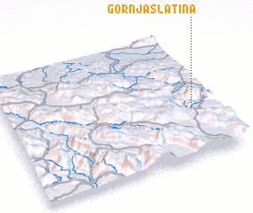 3d view of Gornja Slatina