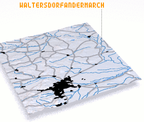 3d view of Waltersdorf an der March