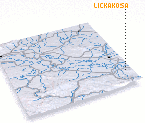 3d view of Lička Kosa