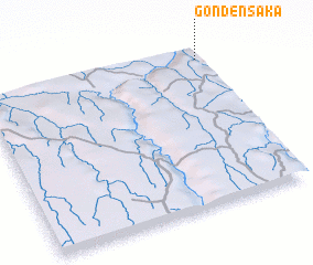 3d view of Gonde-Nsaka