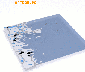 3d view of Östra Myra