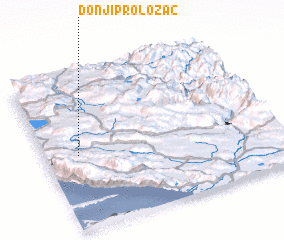 3d view of Donji Proložac