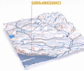 3d view of Gornji Begovići