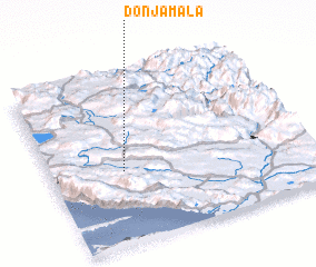 3d view of Donja Mala