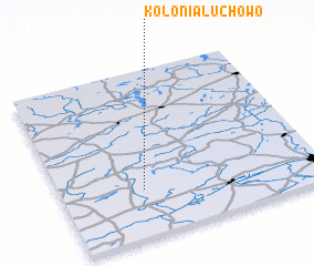3d view of Kolonia Luchowo