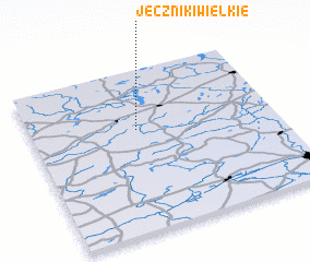 3d view of Jęczniki Wielkie