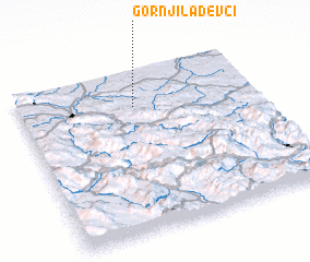 3d view of Gornji Lađevći