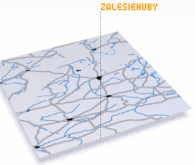 3d view of Zalesie Huby