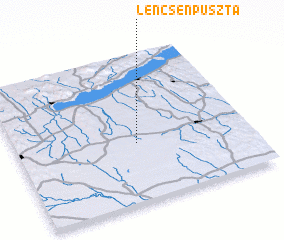 3d view of Lencsenpuszta