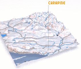 3d view of Čarapine