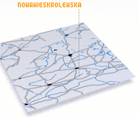 3d view of Nowawieś Królewska