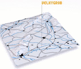 3d view of Veľký Grob