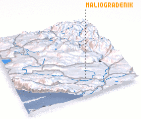 3d view of Mali Ograđenik